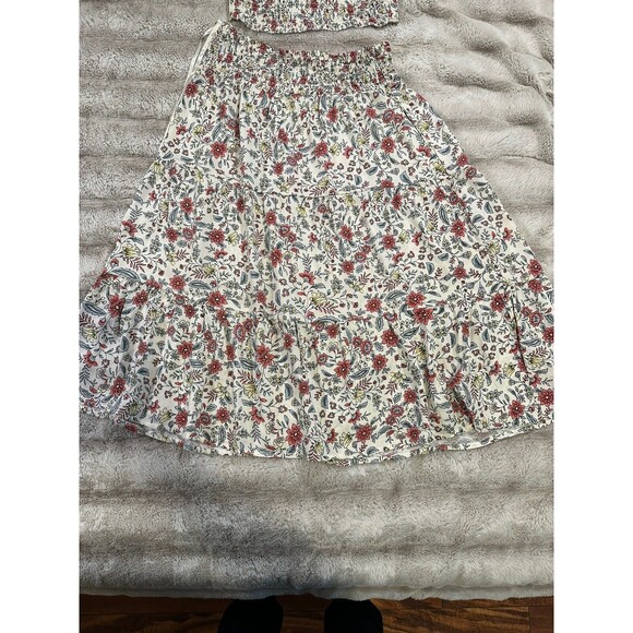 City Triangles Juniors' 2-Pc. Smocked Floral-Print Midi Dress SizeL - Picture 6 of 15